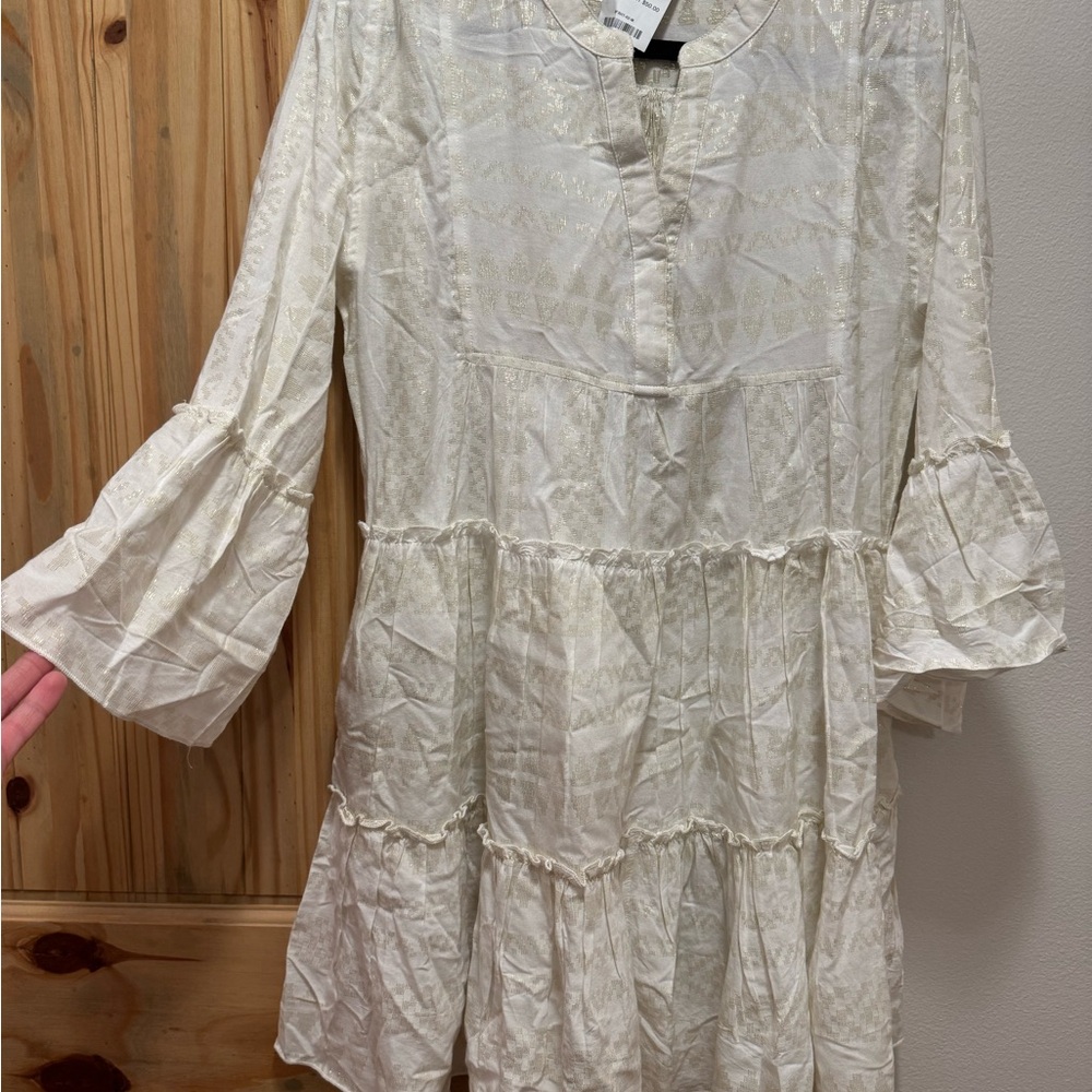Elegant Cream Women's Dress
